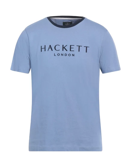 Мужская футболка Hackett с логотипом, светло-синяя