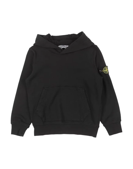 Детская толстовка Stone Island Junior, черная