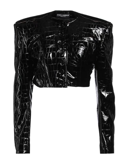 Женская куртка Dolce & Gabbana Papermag, черная