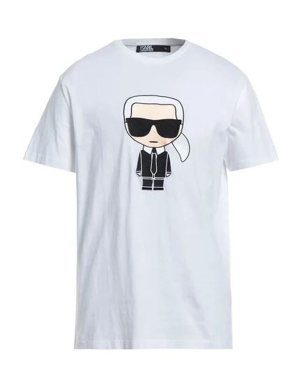 Мужская футболка Karl Lagerfeld с логотипом, белая