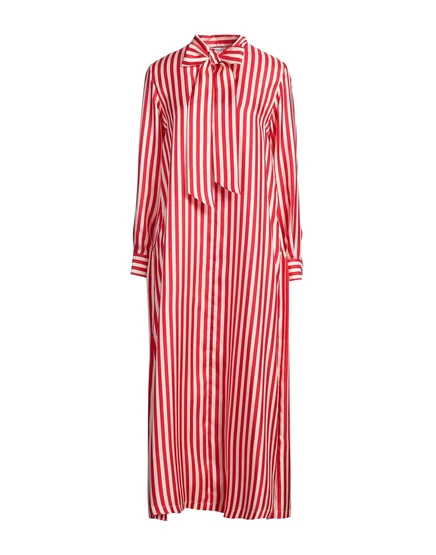 Женское платье Max Mara миди из шелка, красное