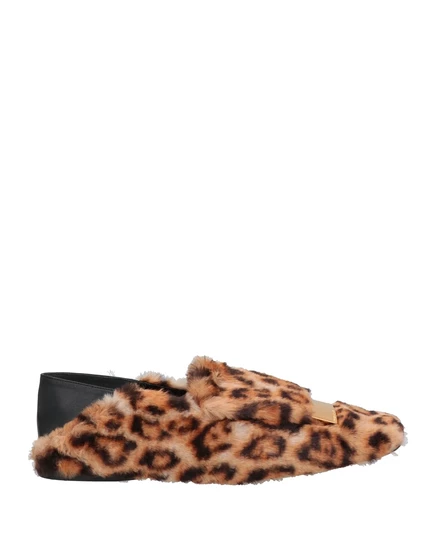 Женские лоферы Sergio Rossi Loafers из кожи, бежевые