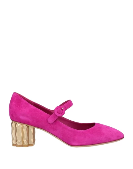 Женские туфли Ferragamo IBIZEN, замшевые, мальвовые