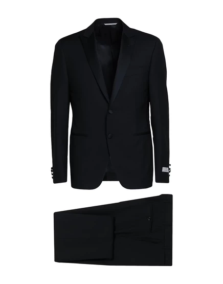 Мужской костюм Canali шерстяной, чёрный