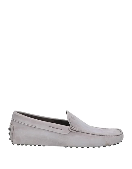 Мужские мокасины Tod's Lorenz_SP нубук, светло-серые