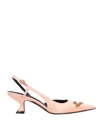 Женские туфли Lanvin Wonderwoman с задним ремешком, атласные, розовые