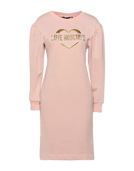 Женское платье Love Moschino Papermag, нежно-розовое