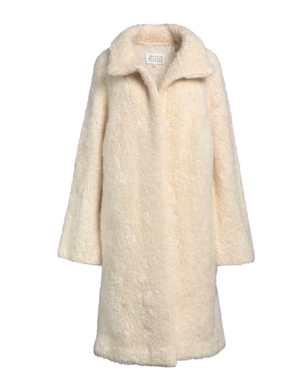 Женское пальто Maison Margiela однобортное, слоновая кость