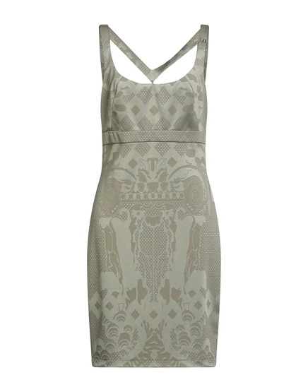 VERSACE JEANS Mini dresses зелёный милитари