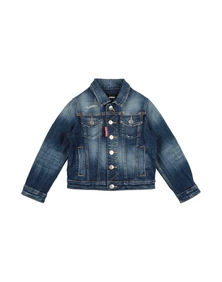 Мужская джинсовая куртка DSquared2 делаве, синяя
