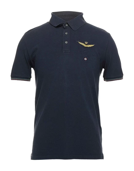 AERONAUTICA MILITARE Polo shirts иссиня-чёрный