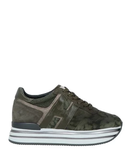 Женские кроссовки Hogan, зелёный милитари