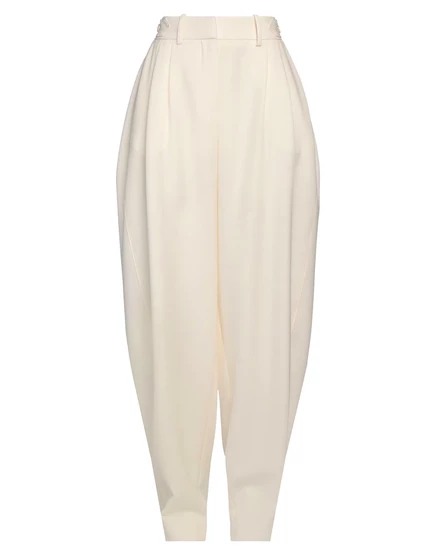 Женские брюки Stella McCartney Papermag зауженные, кремовые