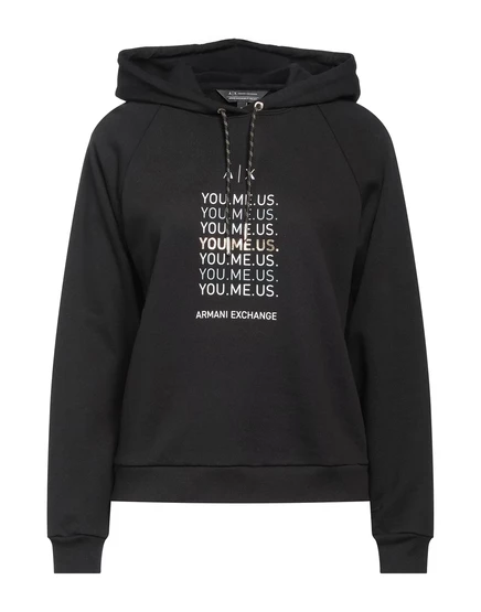 Женское худи Armani Exchange Hamish, черное