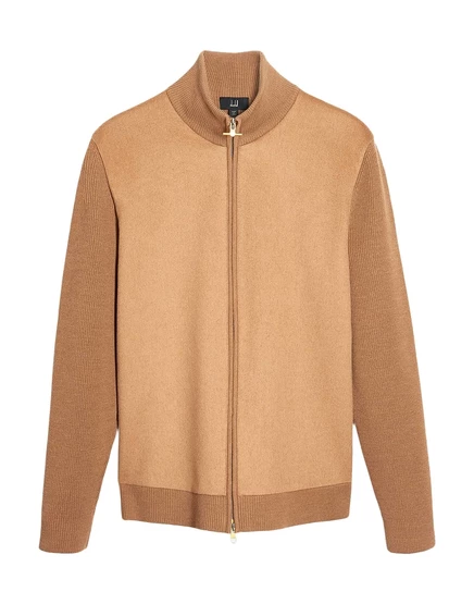 Мужской кардиган Dunhill C_RIBEIRO из мериноса, верблюжий
