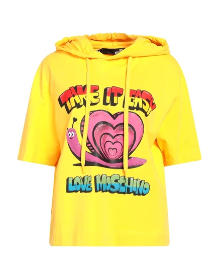 Женский свитшот Love Moschino Wonderwoman, горчичный