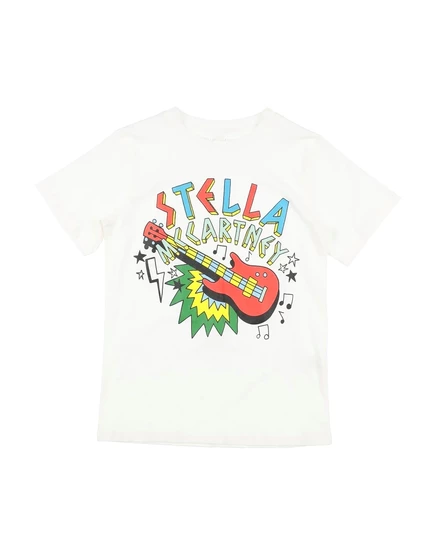 Детская футболка Stella McCartney Kids Junior, молочная