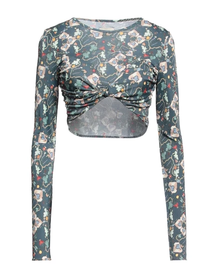Женский топ Isabel Marant Papermag, темно-бирюзовый