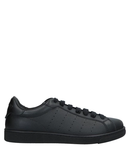Мужские кеды DSquared2 Braccialin, кожаные, чёрные