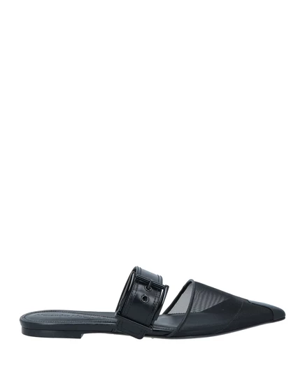 Женские мюли McQueen Lorenz_SP, кожаные, черные
