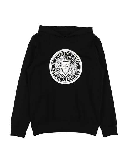 Детское худи Balmain Junior, черное
