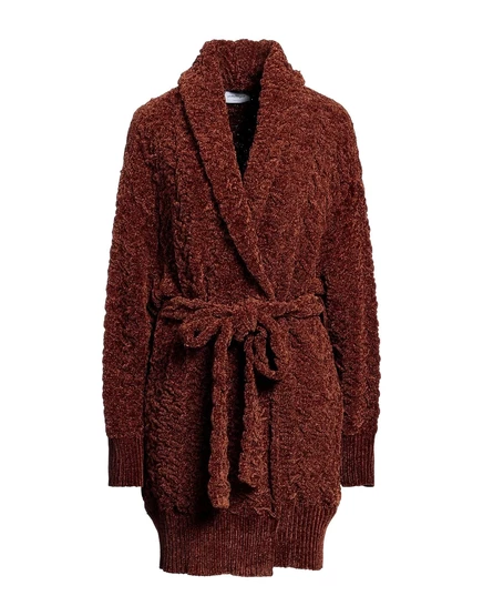 Женское пальто ferragamo hamish велюровое, коричневое