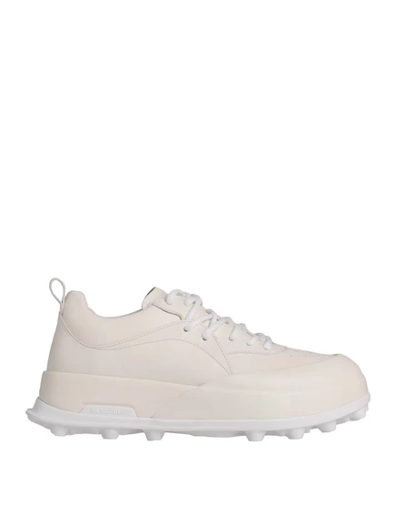 Мужские кеды Jil Sander Jadr, кожа, белые