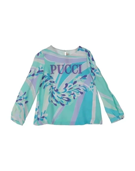 Женский топ Pucci без рукавов из вискозы, бирюзовый