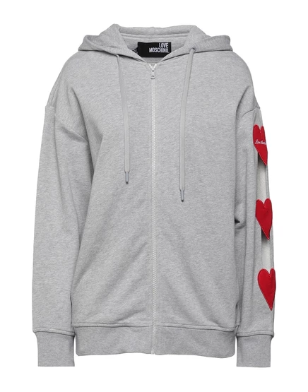 Женское худи Love Moschino Lorenz_SP, серое