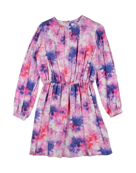 Детское платье MSGM из вискозы, фуксия