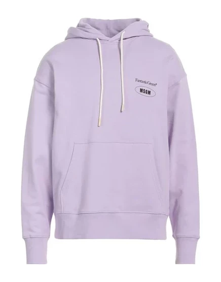Худи MSGM с капюшоном, сиреневое