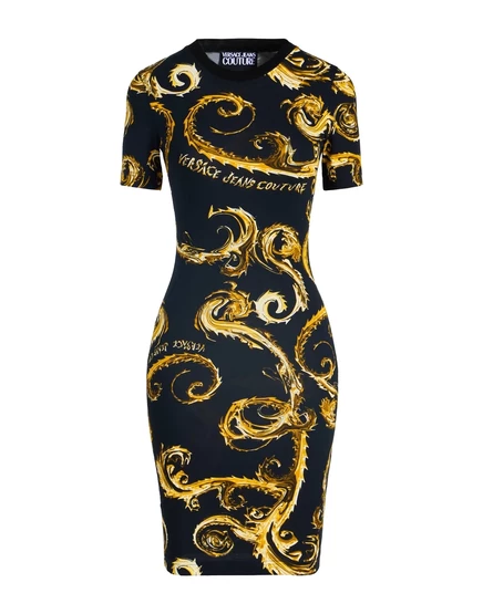 Женское мини-платье Versace Jeans Couture Lorenz SP, чёрное