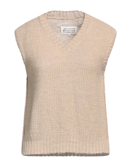 Женский свитер Maison Margiela из конопли, бежевый