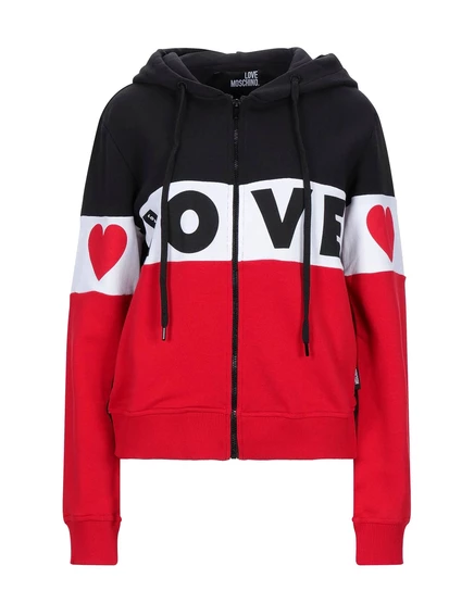 Женское худи Love Moschino Papermag, черное