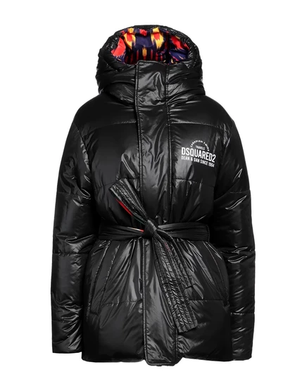 Женский пуховик Dsquared2 Papermag, черный