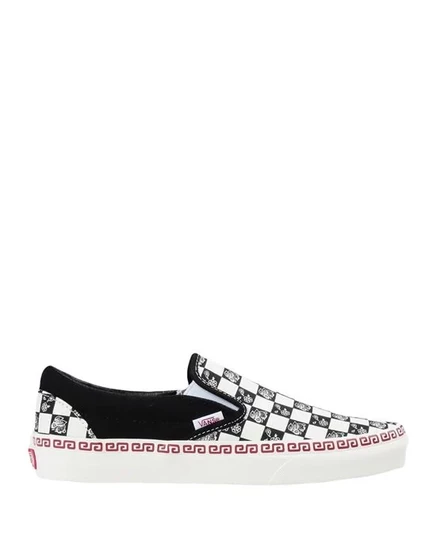 Женские слипоны Vans, клетчатые, чёрные