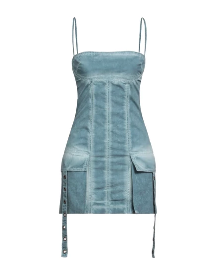 Женское мини-платье Blumarine PAPERMAG, пастельно-синее