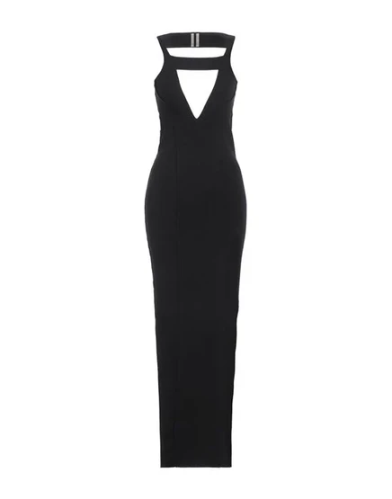 RICK OWENS Длинное платье чёрный