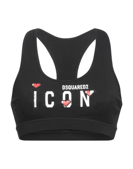 Женский спортивный топ DSquared2 WONDERWOMAN, чёрный