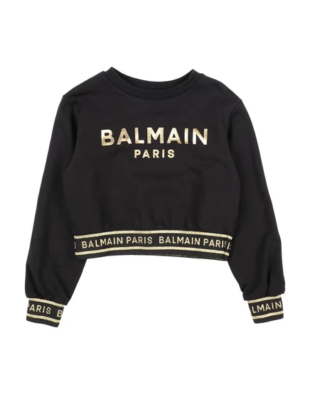 Детский свитшот Balmain Superweek, черный