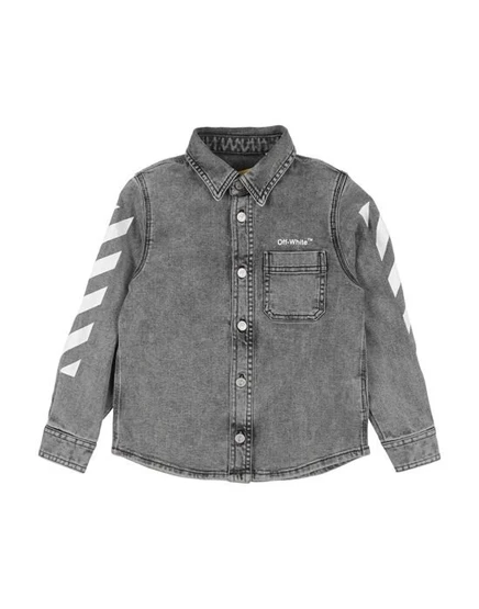OFF-WHITE™ KIDS Джинсовая рубашка серый