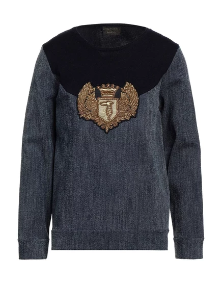 Мужской свитшот Trussardi Papermag, темно-синий