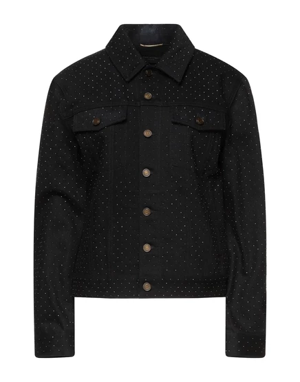 SAINT LAURENT Denim outerwear чёрный