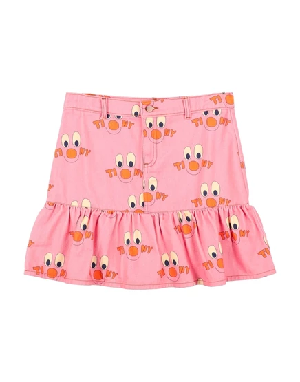 Детская джинсовая юбка Tinycottons, розовая