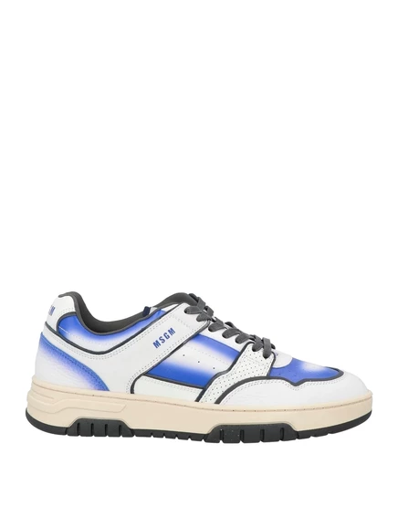 Мужские кеды MSGM Sneakers замшевые, ярко-синие