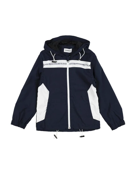 Мужская куртка Bikkembergs с капюшоном, иссиня-чёрная