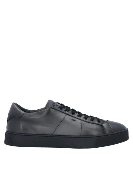 Мужские кожаные кроссовки Santoni, свинцово-серые