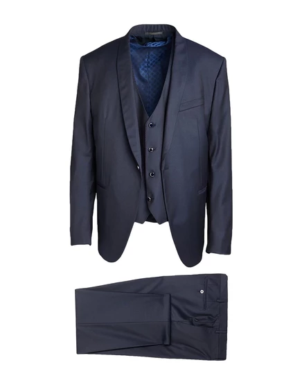 Мужской костюм Corneliani трёхпредметный, иссиня-чёрный