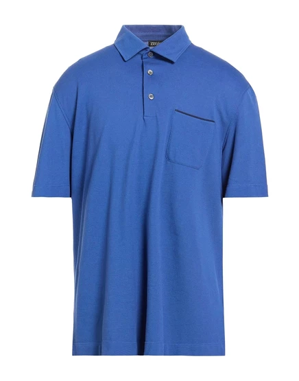Мужское поло Zegna, синее