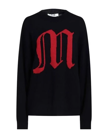 MSGM Свитер иссиня-чёрный